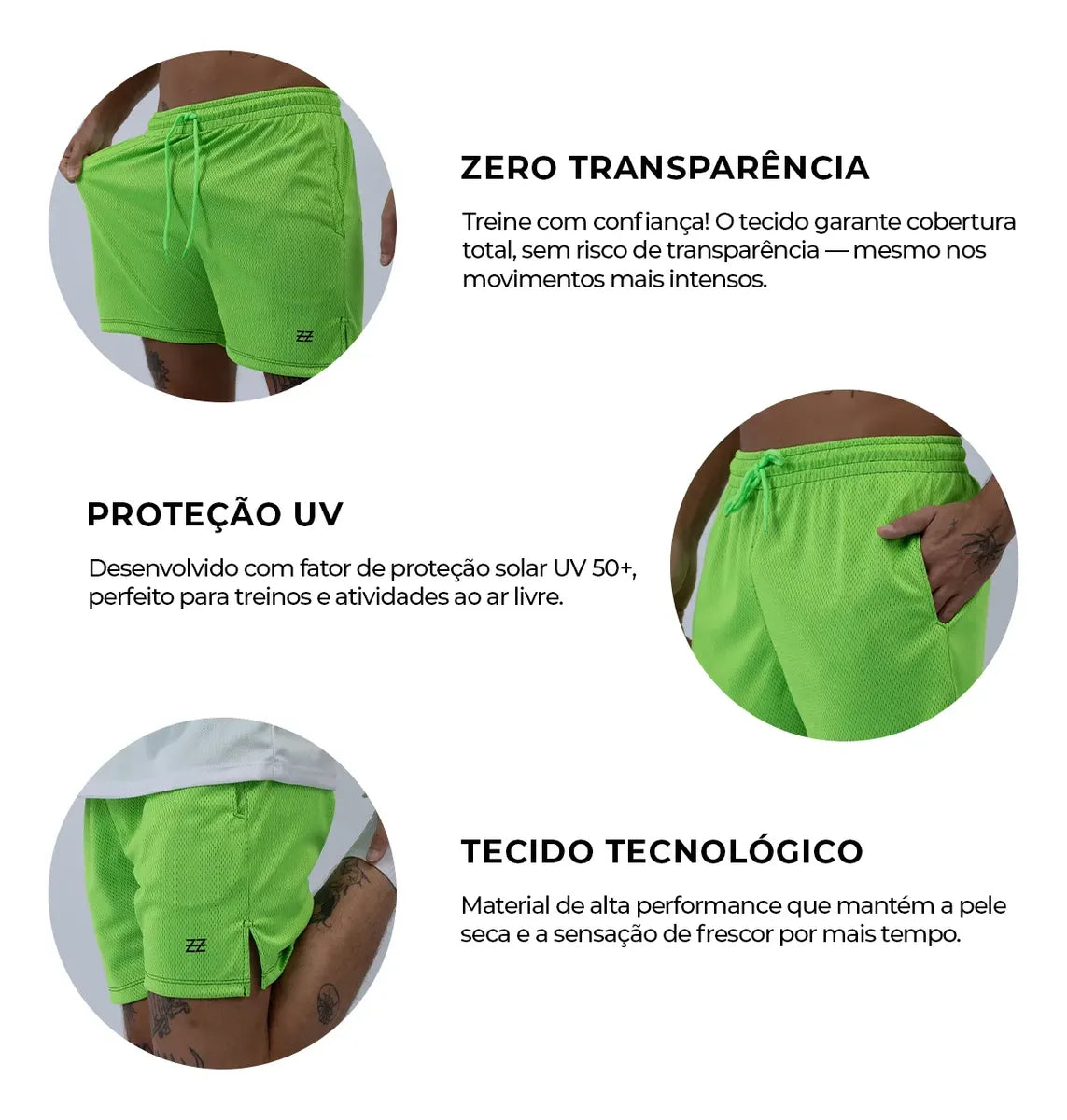 Kit 3 Bermudas Masculinas Dry Fit Academia Shorts Futebol