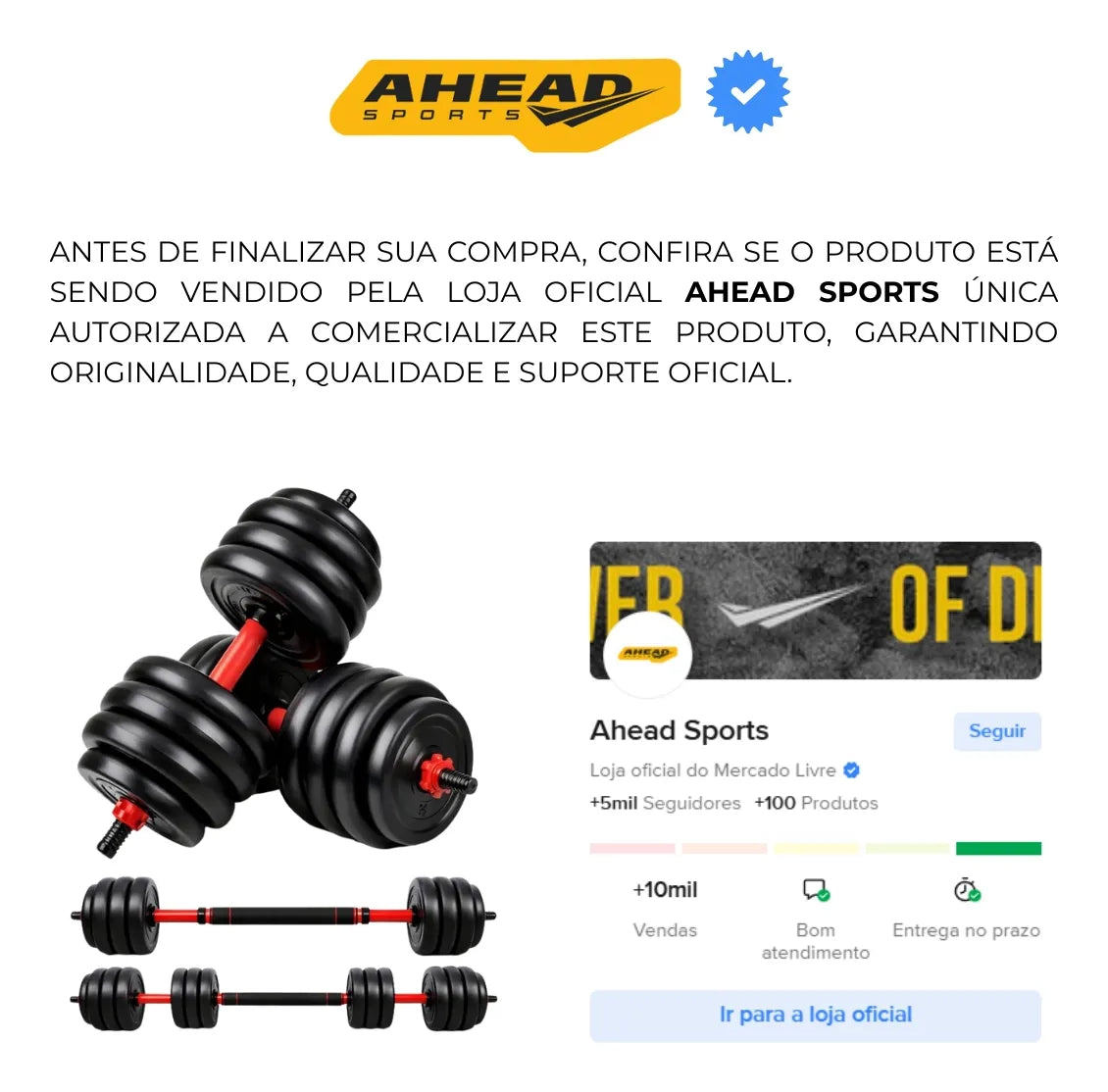 Kit Halteres 6 Em 1 Peso Musculação Até 40kg Ajustável Halter, Kettlebell, Anilha Cor Preto-Vermelho