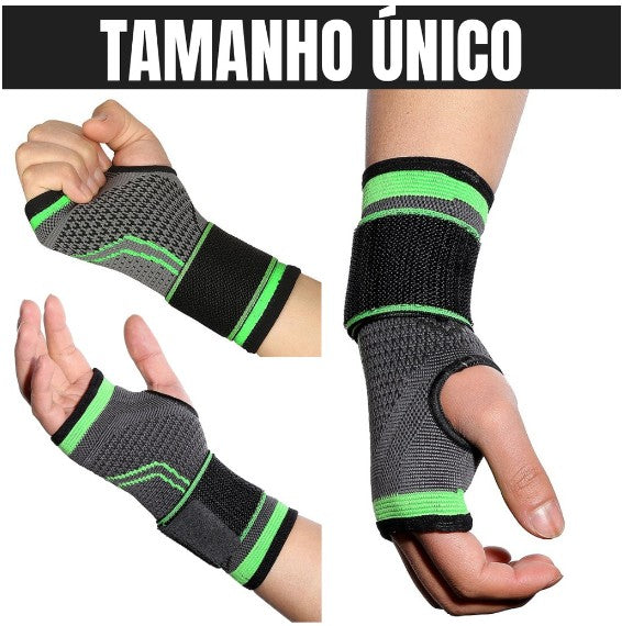 Munhequeira D/Pulso Tendinite Ortopédica Compressão Ajuste