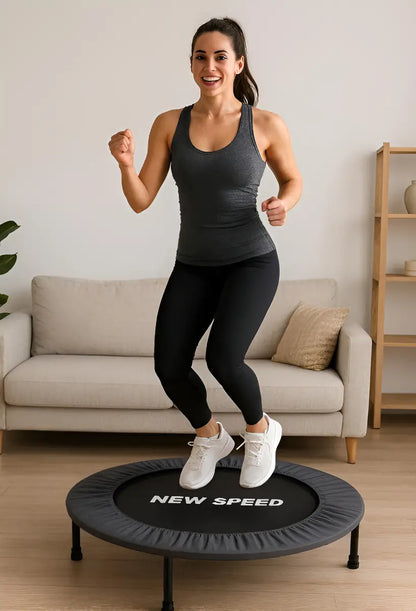 Trampolim New Speed Cama Elástica Exercício 80cm Preto Molas
