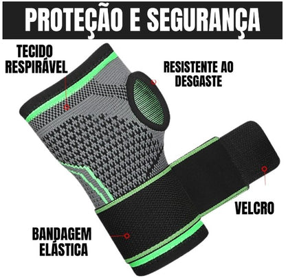 Munhequeira D/Pulso Tendinite Ortopédica Compressão Ajuste